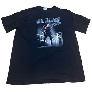 Neil diamond sweet Caroline 2011 tour men’s XL super t band t-shirt black